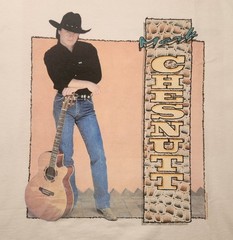 1993 Mark Chesnutt Tour Double Sided Concert T-Shirt XL Nice Cond As Pictured