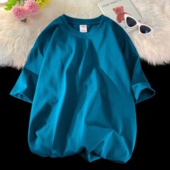 100% Cotton O-Neck Oversized Summer Short Sleeve Men’s T Shirt HipHop Streetwear