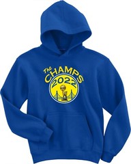Golden State Warriors 2022 Champions Champs CREW HOODED SWEATSHIRT