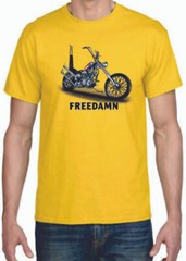 Adult DryBlend® T-Shirt – ( FREEDAMN – AMERICAN PRIDE / BIKER / CHOPPER)
