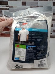 Hanes Ultimate Comfortblend T-Shirts 4 Pack Men’s Size Small White Tagless