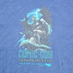 Batman SDCC 2014 Graphitti Designs Shirt 2XL Blue 75th Anniversary Exclusive