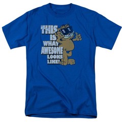 Garfield Awesome Licensed Adult Unisex T-Shirt Regular Fit Tee SM-3X