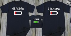 Battery Family Matching T Shirts Daddy Son Baby Daddy Mom Daughter Matching Tees