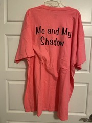 Port and Company Pampered Pets Adult T-Shirt XXL 2XL Me And My Shadow Hot Pink