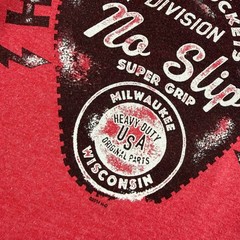 Harley Davidson Mens L Red Palm Beach FL Biker Sun No Slip Super Grip T-Shirt