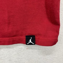 Nike Air Jordan Retro 11 XI Jumpman Graphic T-shirt Red Mens Large Slim Athletic