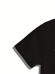 Men’s Casual Short Sleeved T-shirt, Unique Bear Print – Soft Polyester Fiber, Ma