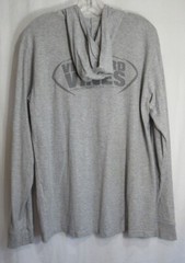 Vineyard Vines Gray Football Hooded Long Sleeve Shirt Size Small EUC