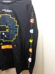Pac-Man LS Black T-Shirt, C-Life Group, Large