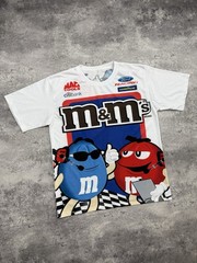 Vintage Y2K M&M’s Men’s T-Shirt Racing Tee Big Logo Rare Hype Streetwear