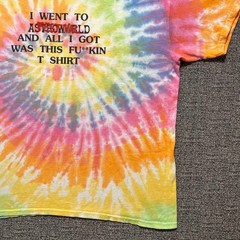 Travis Scott Astroworld Festival Shirt Large Tie Dye Where Were You 2018 Rap Tee