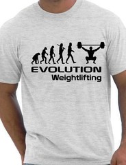 Evolution Of Weightlifting Funny Mens T-Shirt Birthday Gift Size S-XXL