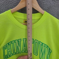 Chinatown Market Shirt Mens XL Green Short Sleeve Crew Neck Logo