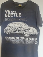VW Beetle Volkswagen Haynes Owners Workshop Manual Tshirt Size L