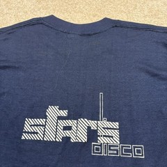 Vtg 70s Stars Disco Club Shirt Mens Small Blue Atlantic Beach Hotel San Juan Eye