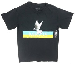 NEW MENS BLACK MIGOS DOVE CREWNECK TEE T-SHIRT BY BRAVADO SIZE XL