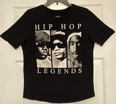 Original Flavor Size Small Hip Hop Legends Black T-Shirt Biggie Eazy-E 2Pac