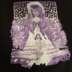 David Bowie Labyrinth T-Shirt Medium Black Tee Jim Henson Film Rock Me Apparel