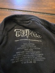 Vintage T-Shirt Tupac SIZE Large AMARU AWA rn#115665 MERCHANDISING HIP HOP RIP