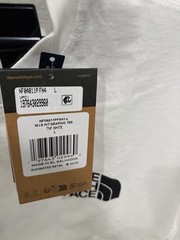 The North Face Long Sleeve Hit Graphic T-Shirt Mens Large TNF White/Black NWT