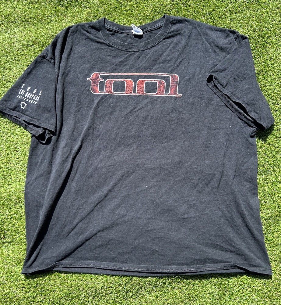Vintage 2007 TOOL T Shirt 10,000 Days Tour Los Angeles Red Eyes Black 3XL