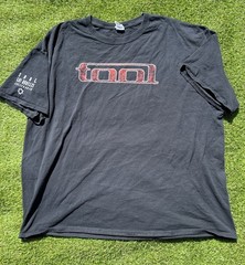 Vintage 2007 TOOL T Shirt 10,000 Days Tour Los Angeles Red Eyes Black 3XL
