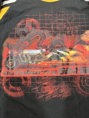 Vintage 90s Y2K No Boundaries Autoburn 564 Flames Long Sleeve Skate XL Shirt