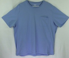 Goodthreads T-Shirt Men XXL 2XL Blue Pocket Crew Neck Short Sleeve Tee
