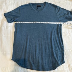 NEW Goodlife Shirt Men’s XL Blue Teal Short Sleeve V-Neck Comfort Heathered
