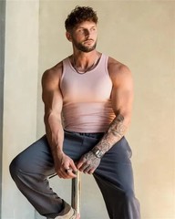Men’s A-shirt Lot Tank Top Cotton Wife Beater Ribbed Undershirt Gym Singlet Body