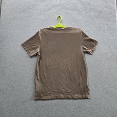 Jordan Men Shirt L Brown Embroidered Jumpman Logo Short Sleeve
