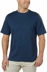 Kirkland Signature Men’s Pima Cotton Slub Tee, SIZE M COLOR BLUE