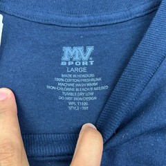 MV Sport US Coast Guard Neah Bay Cleveland Ohio Shirt Men Large Long Sleeve Navy