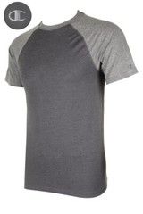 Champion Men’s Short Raglan Sleeve Crew Neck Athletic T-Shirt.