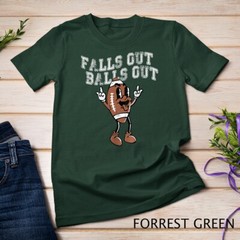 Retro Falls Out Balls Out Football Vintage Thanksgiving Unisex T-shirt