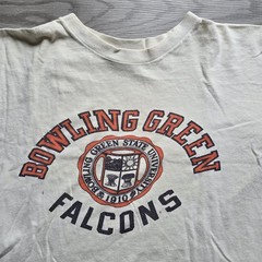 VTG 70s Champion Bowling Green Falcons Football Shirt Large Ohio University