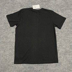 Nike T-Shirt Mens Medium Black Double Swoosh Embroidered Logo Streetwear NEW