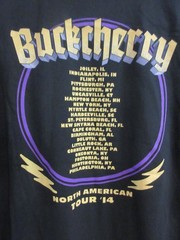 BUCKCHERRY OFFICIAL MERCH N.A. TOUR 2014 BAND CONCERT MUSIC T-SHIRT 2XL / XXL