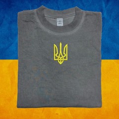 Ukrainian T-shirt, Embroidered Ukraine shirts Volodymyr Zelenskyy Golden Trident