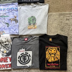 Vintage 90s Y2K Modern 10 Lot T-Shirt Bundle Streetwear Sports Concert Travel