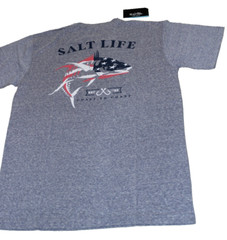 Salt Life TriBlend Graphic Navy American Proud M Live Salty Saltlife NWT