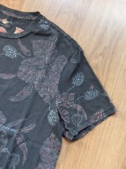 AllSaints Floral T-Shirt – Black – 100% Cotton – Size M – Made in Portugal