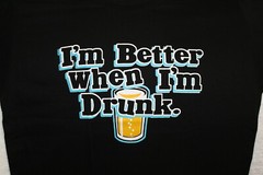 BEER I’M BETTER WHEN I’M DRUNK DRINKING FUNNY HUMOR URBAN T-SHIRT
