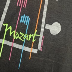 Vintage 90s Y2K Mostly Mozart Art Tee Shirt Mens Medium Unique Artist Composer