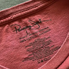 Panama Jack T Shirt Mens Size Large Red Pink Bleach Dye Fish Fishing Tours