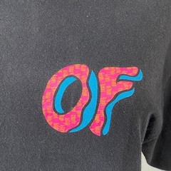 Odd Future black shirt pink blue donut logo size large music rapper