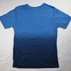 Nike Shirt Mens Medium Blue Ombre The Nike Tee Tri-Blend Swoosh Logo Athletic