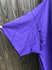 NWT Pair Unisex Adult 62″ Chest/Bust Size 5XL T-shirt Tops Soild Purple S/S AsIs
