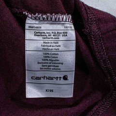 Carhartt Spell Out T-Shirt Small Sun Faded Distressed Streetwear Burgandy